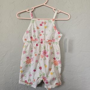 Floral Nwt 6-9months Girls Adorable Romper